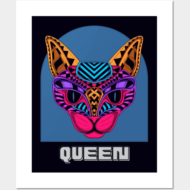 Queen Cat Wall Art by JOYMADS